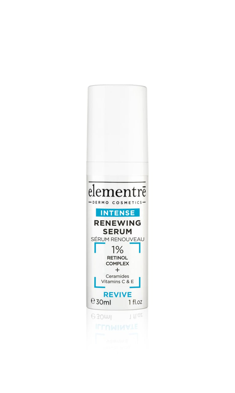 Обновляющая сыворотка с ретинолом 1% RETINOL - RENEWING SERUM 30 ml от Elementrè Dermo Cosmetics, Швейцария, придает коже более свежий и сияющий вид