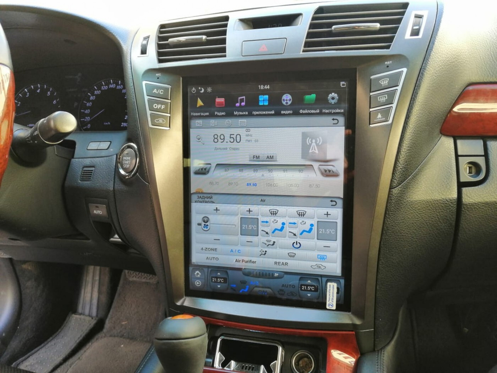 Магнитола для Lexus LS460 2009-2012 (рестайлинг) - Carmedia ZF-1303H-Q6 экран 12.1" в стиле "Тесла" на Android 11, 8Гб+128Гб, CarPlay, 4G SIM-слот