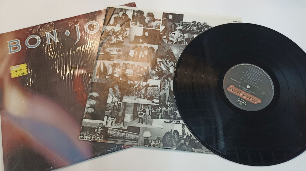 Винтажная виниловая пластинка LP Bon Jovi 7800 Fahrenheit (USA 1985)