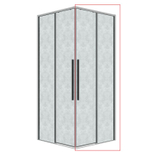 1/2 душевого ограждения Grossman Galaxy 1/2.K33.01.11.10.02 (110х195) раздвижная(правая),хром,стекло шиншилла,1 место