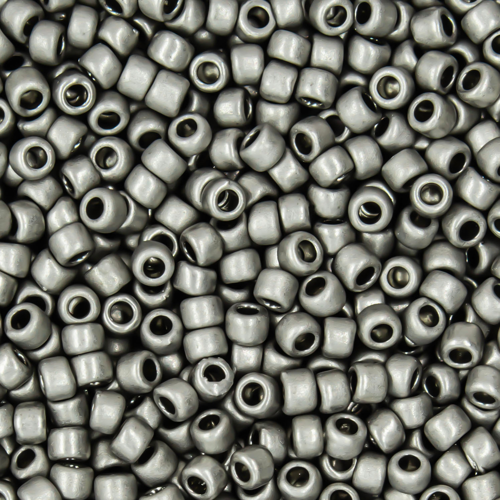 Японский бисер TOHO Round 15/0 (№566), металлизированный, непрозрачный матовый