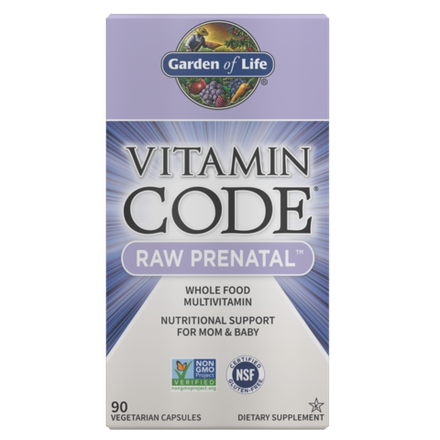 Garden of Life, Мультивитамины для беременных и кормящих мам, Vitamin Code RAW Prenatal, 90 вегетарианских капсул