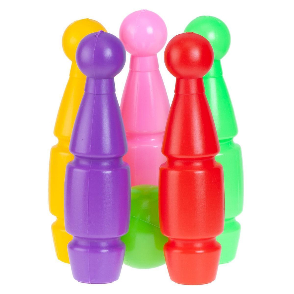 Набор "Кегли" 5+1м. 8000 (Юг-пласт)