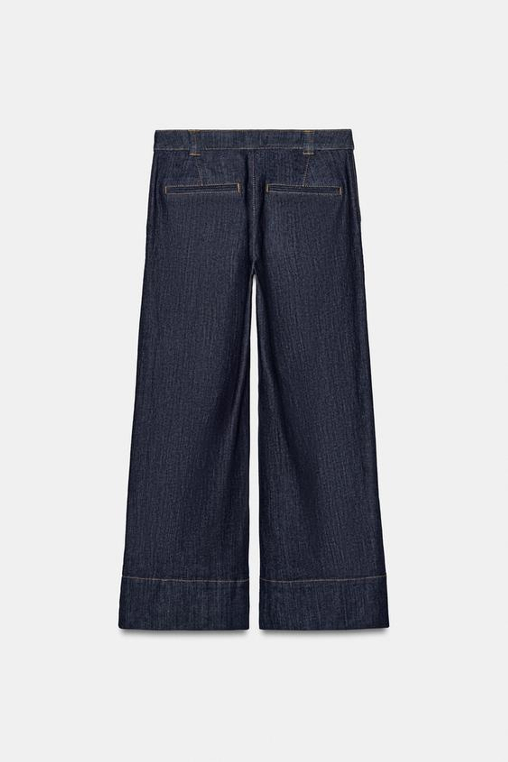 ZARA ДЖИНСЫ-КЮЛОТЫ Z1975 СО СРЕДНЕЙ ПОСАДКОЙ, СИНИЙ