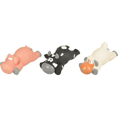 Игрушка в ассортименте (корова, овца, свинья), 20 см, латекс, Flamingo