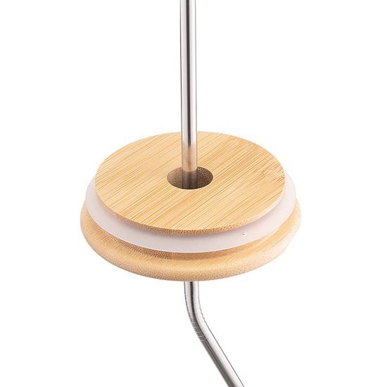 Термостакан стальной с трубочкой, 520 мл