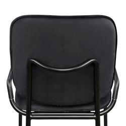 Стул Ror, Double Frame, велюр, черный /черный