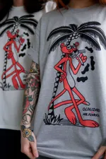 Футболка Old Lizard Pink Panther Серая