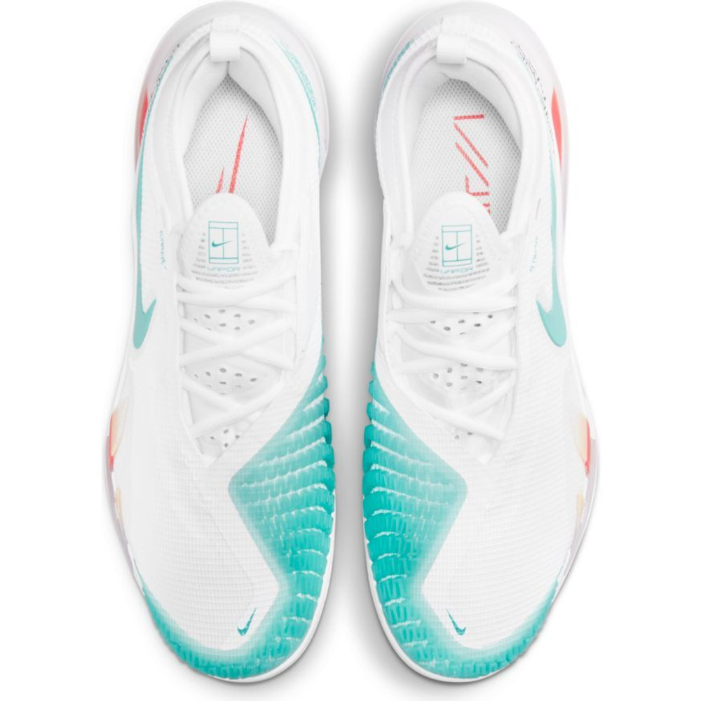 Мужские кроссовки теннисные Nike React Vapor NXT - white/washed teal habanero/red