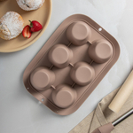 SATOSHI Алион Форма для выпечки 6 ячеек 29x17х3,8см, силикон