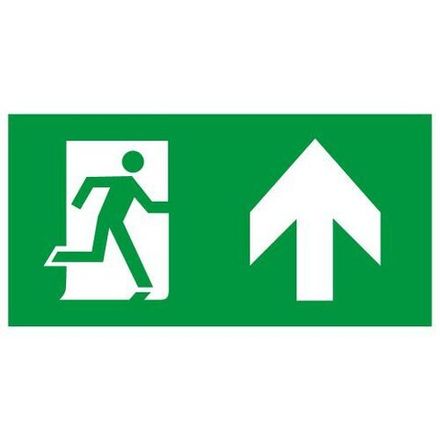 Этикетка самоклеящаяся INFO-SSA-127 бэклит 259х135мм Человек-стрелка-вверх зел. SSA-103 ЭРА Б0064714