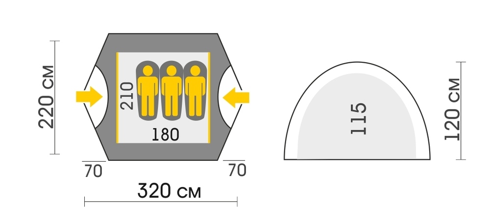Палатка Talberg Sliper 3 [TLT-002]