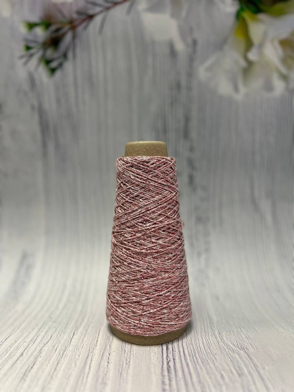 Пряжа хлопковая с люрексом