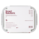 Контейнер для запекания и хранения прямоугольный с крышкой, 1,5 л, светло-серый