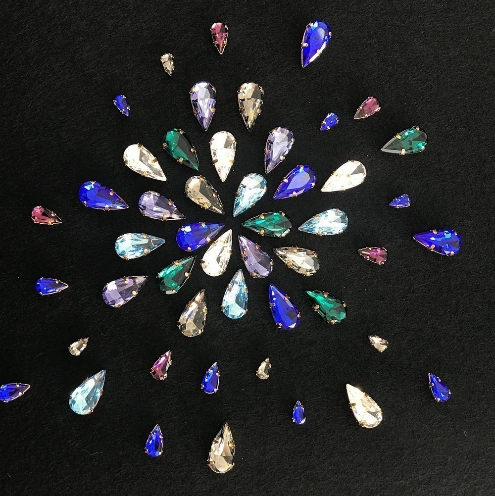 evoli 4322 Teardrop Fancy Stone - Majestic Blue