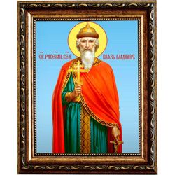 Владимир Великий равноапостольный князь. Икона на холсте.