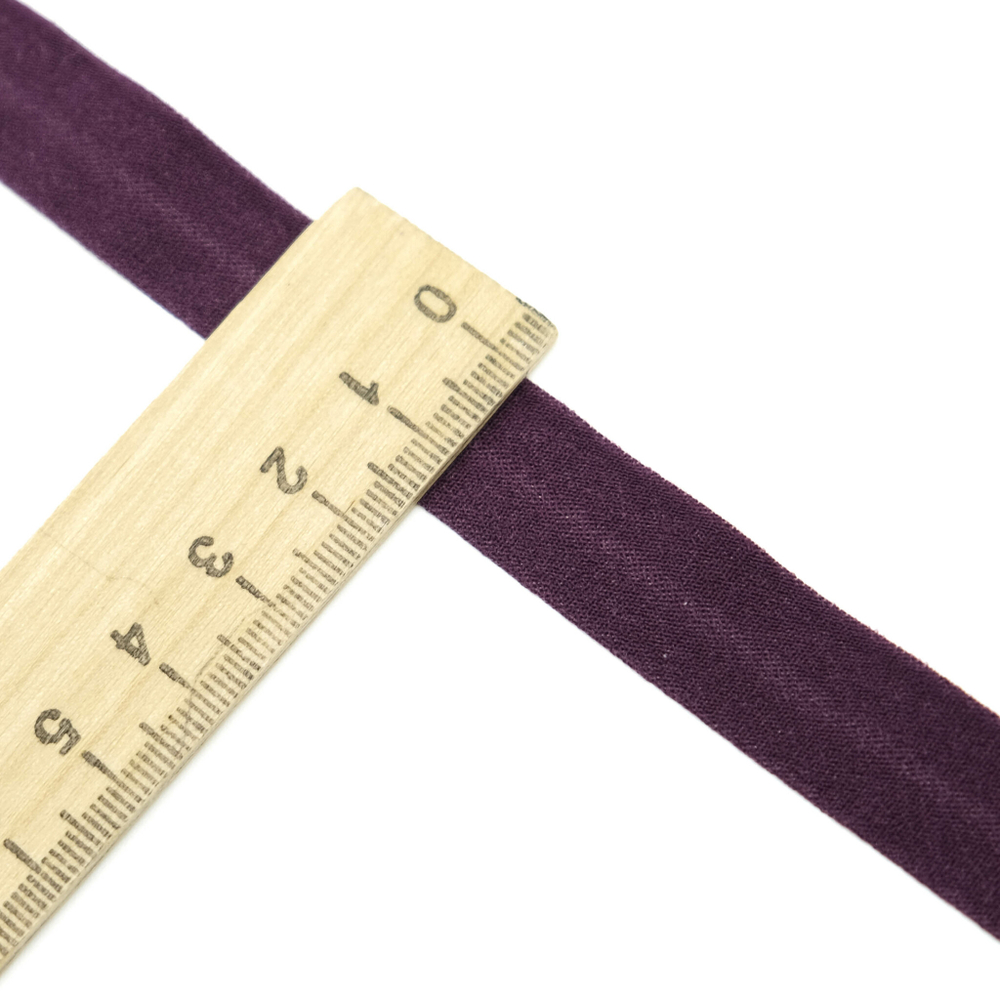 Бейка эластичная отделочная СЛИВА, 15мм