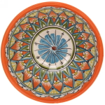 Коса средняя 15,5см оранжевая Мехроб Риштанская Керамика