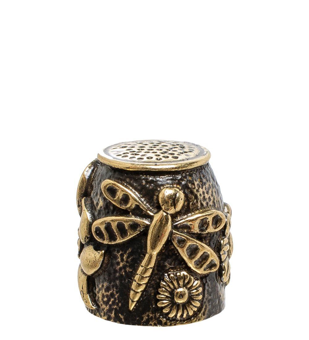 AM-1769 Наперсток «Бабочка и стрекоза» (латунь)