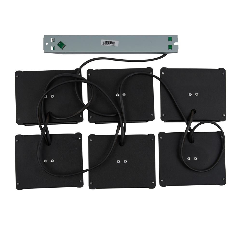 ULP-0808 42W/4000К IP40 GRILYATO BLACK KIT06 Светильники светодиодные потолочные встраиваемые, комплект из 6 штук. Белый свет (4000K). 4728Лм. Для яче