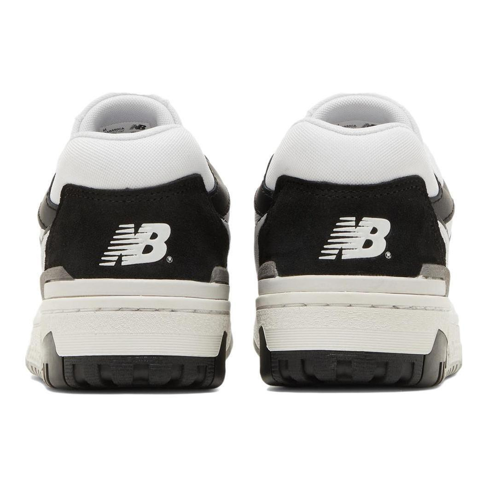 Big boy New Balance NB 550 low-cut children's basketball shoes black and white