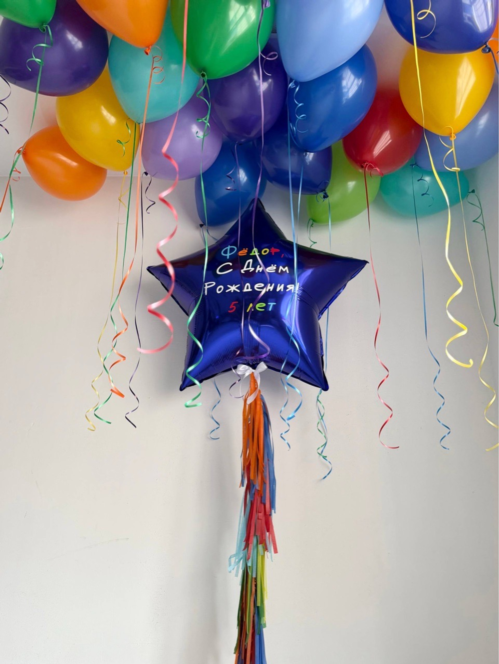 Воздушные гелиевые шарики с доставкой по Хабаровску яркие шарики №5113