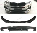 Карбоновая губа и диффузор для BMW X5M F85 / X6M F86 2014+ БМВ обвес