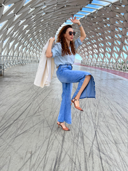 Джинсы Water Jeans с пуговицами по краям