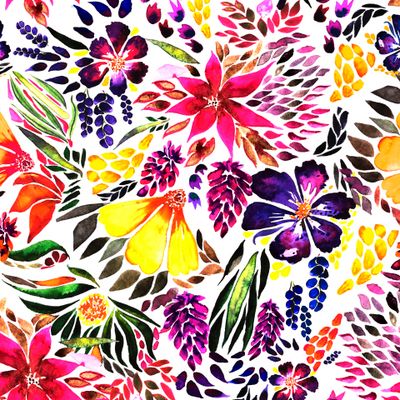 Яркие цветы