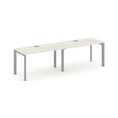 Style Project Рабочая станция односторонняя SN-59P.ORS-004 Дуб Наварра/Металл Серый/Серебро Заглушка