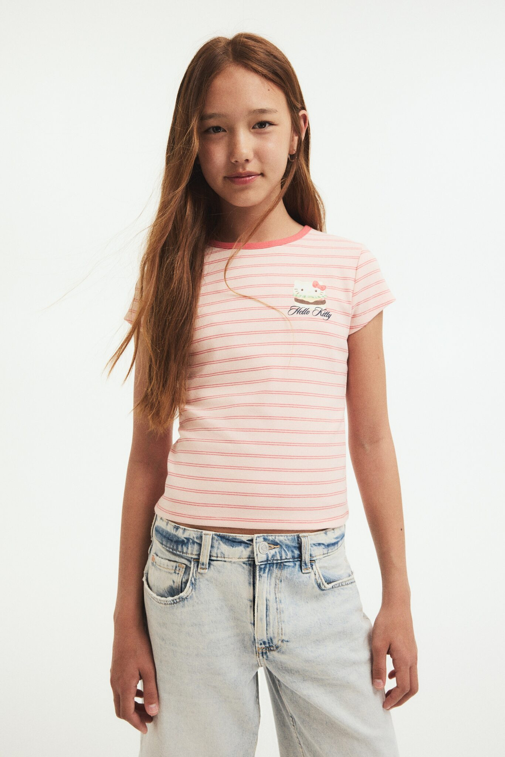 H&M Футболка с принтом, розовый