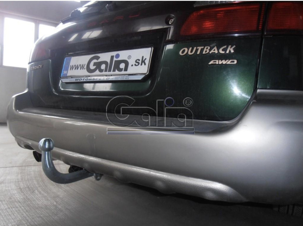 Фаркоп оцинкованный Galia S047C для Subaru Legacy Station Wagon (BE/BH) 1999-2003, Subaru Outback 4WD 1999-2003(паспорт и сертификат в комплекте)(без электрики)