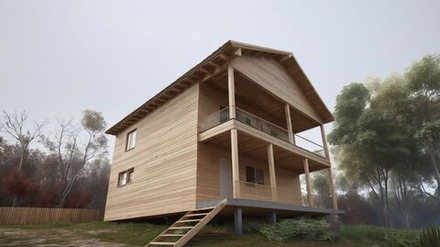 Индивидуальный жилой дом из профилированного бруса (сосна), с.т. Геолог-1, 2024, кадастровый номер 70:21:0206001:489