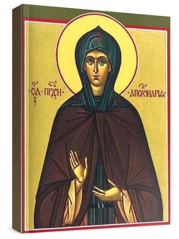 Аполлинария Египетская (рукописная икона)