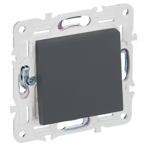 SKANDY Выключатель 1-клавишный перекрестный 10А SK-V03G графит IEK