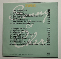 Винтажная виниловая пластинка LP Sonny and Cher Greatest Hits (Germany 1990)