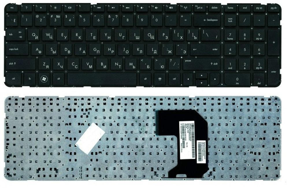 Клавиатура для ноутбука HP Pavilion g7-2000, g7-2000er, g7-2110sr, g7-2112sr, g7-2113sr, g7-2114sr, g7-2116sr, g7-2156sr, g7-2158sr, g7-2159sr, g7-2160sr, g7-2200sr, без рамки