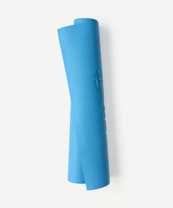 Коврик для йоги и фитнеса FM-101, PVC, 183x61x0,3 см, синий