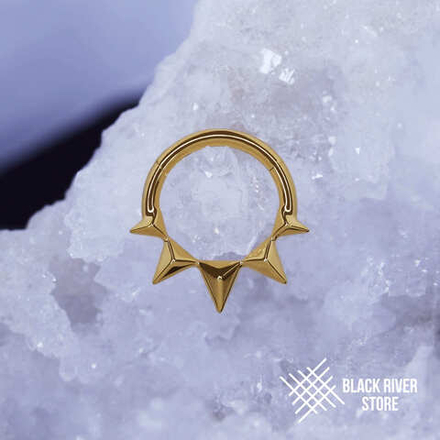 Кликер Convex Triangle PVD Yellow 1.2мм