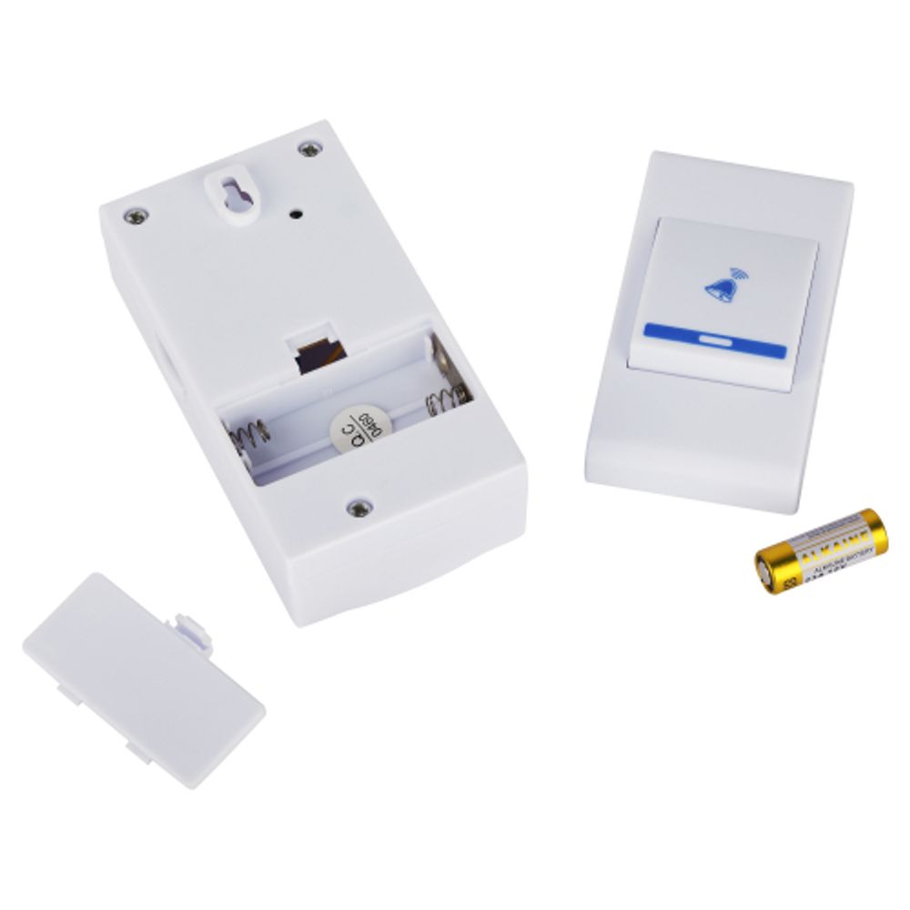 Звонок дверной ЭРА A05 беспроводной, белый | Электрозвонки беспроводные