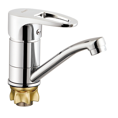 Смеситель для кухни 40к Glauf 4T4-B180 кор. излив, п/гайку