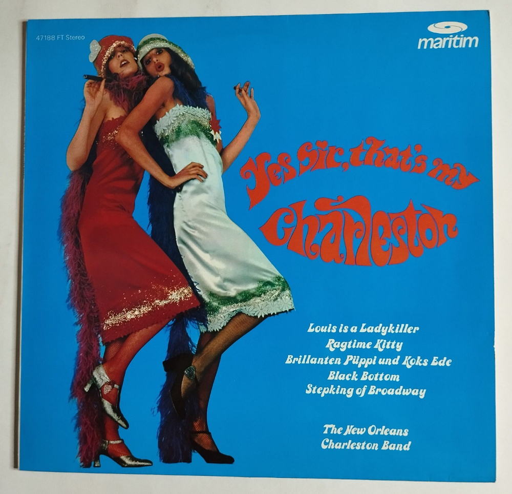 Винтажная виниловая пластинка LP The New Orleans Charleston Band Yes Sir, That My Charleston (Germany 1975)