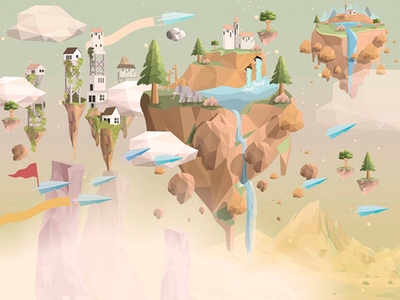 Дизайнерские обои Wall Street Flying Hill