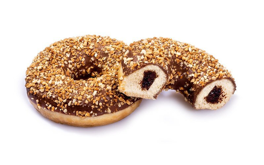 Донат "Nutty" с ореховой начинкой Stokson