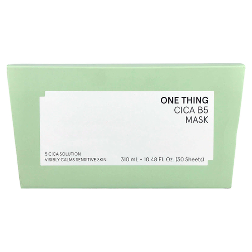 One Thing, Cica B5 Beauty Mask, 30 шт., 310 мл (10,48 жидк. Унции)
