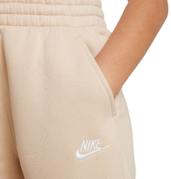 Штаны для девочки теннисные Nike Kids Sportswear Club Fleece Loose - Бежевый