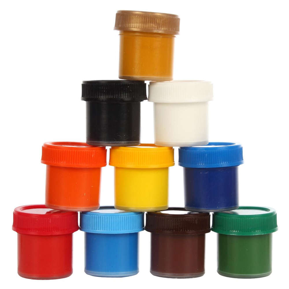 Гуашь 10 цветов 17,5 мл (Каляка-Маляка)