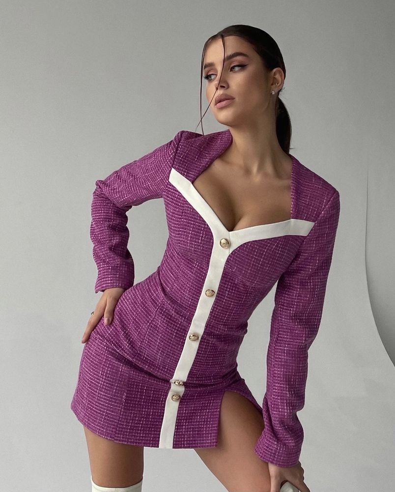 Платье твидовое Венера