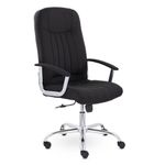 Кресло офисное "Бостон", CH-277, хром, ткань, черный (М-16)