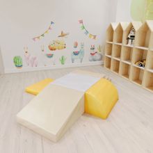 Мягкий спортивный модуль Romana «Подиум» (серо-бежевый)